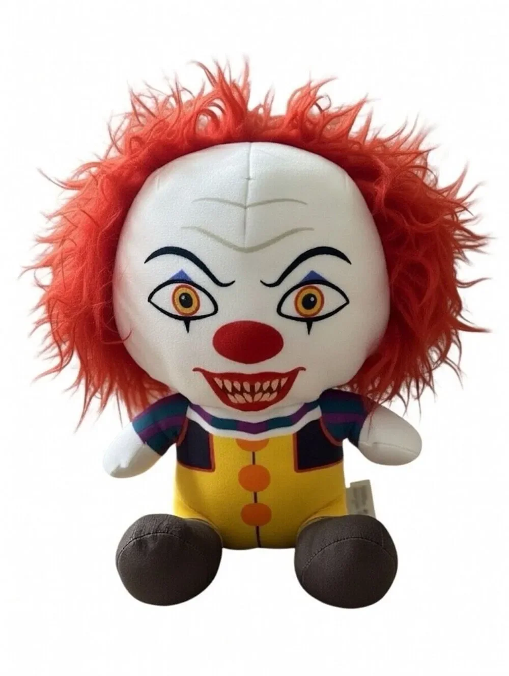 Toy Factory IT The Movie Horror Pennywise Clown Plush Doll 10'' BIG HEAD